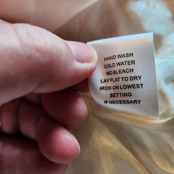 CHARLOTTE RUSSE Strapless Pink Red Cream Floral Bubble Hem Dress Womens Medium M - Picture 5 of 8